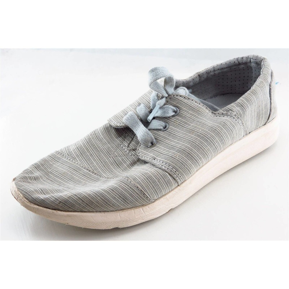 Toms Walking Shoes Gray Fabric Women 6.5 Medium